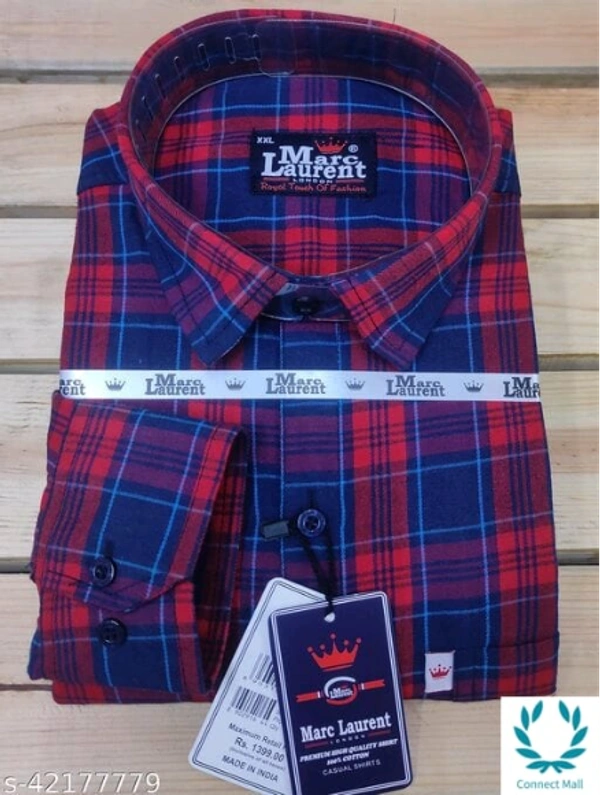 Pure cotton check shirt for Men - M, Cotton, Pack of:1